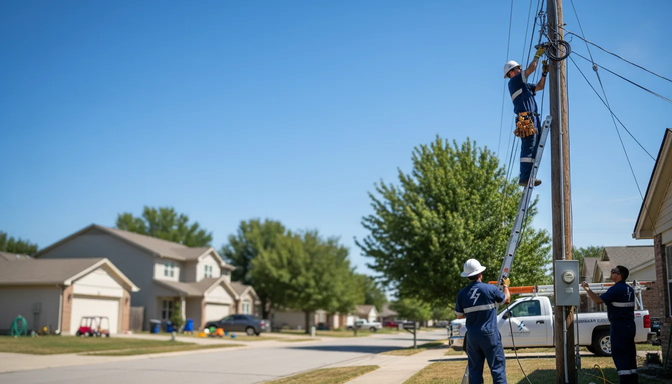 Residential electrician providing installation services in Ridley Park, PA